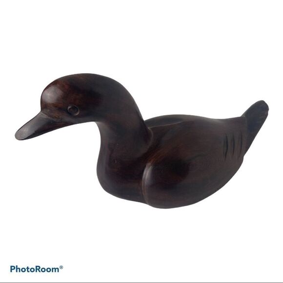 Antique Wood Duck Hunting Decoy Hand Carved 8" - Picture 1 of 10